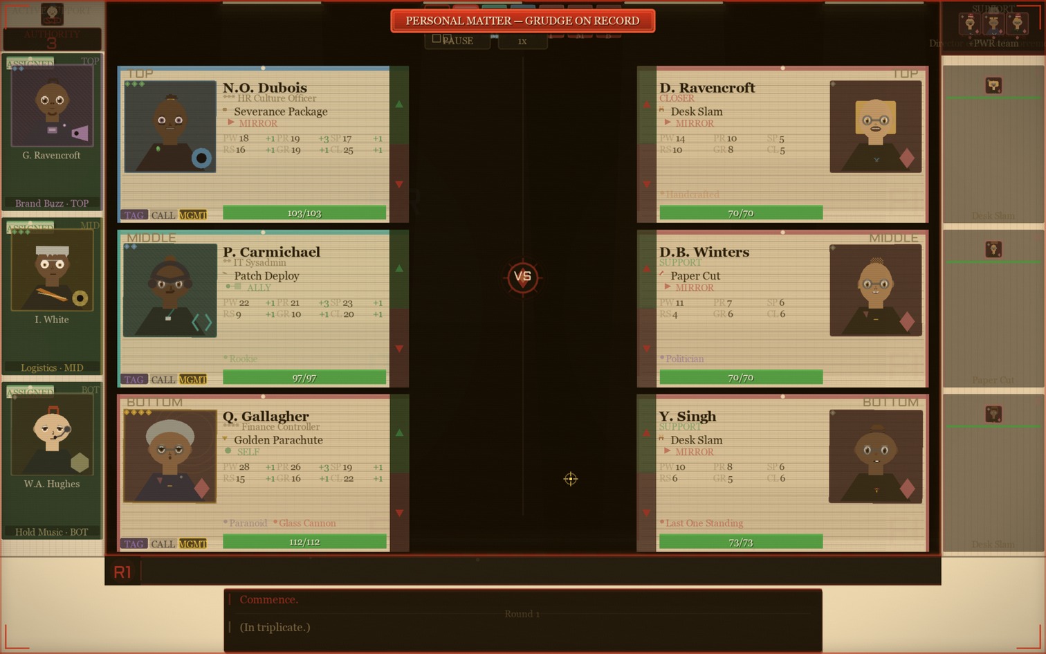 Automatic office battle screenshot